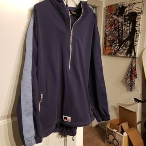 Men's Nike khaki half zip hoodie.